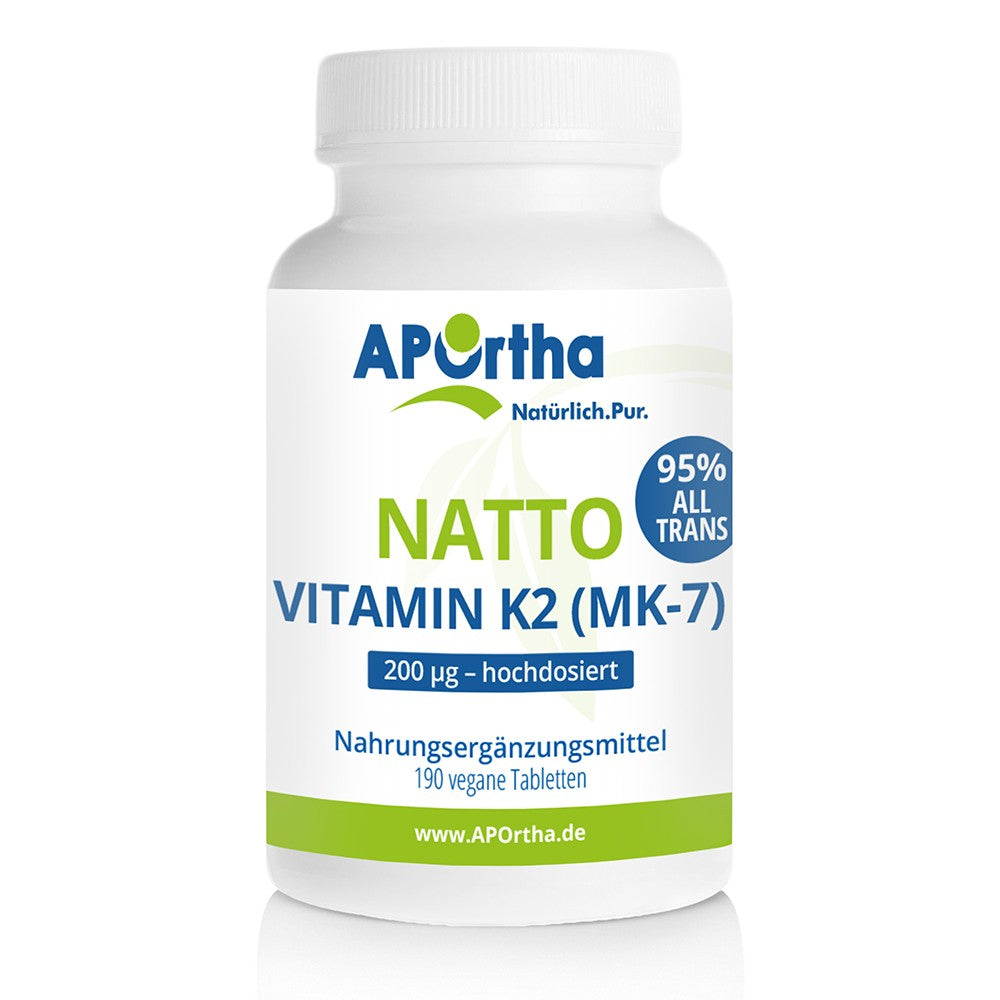 APOrtha Natto Vitamin K2 (MK7), 190 Tabletten