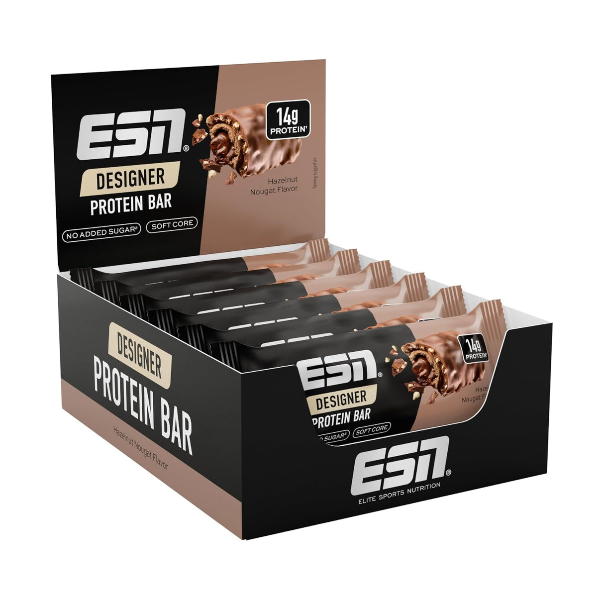 ESN Designer Bar, 12er Box Hazelnut Nougat ***MHD***