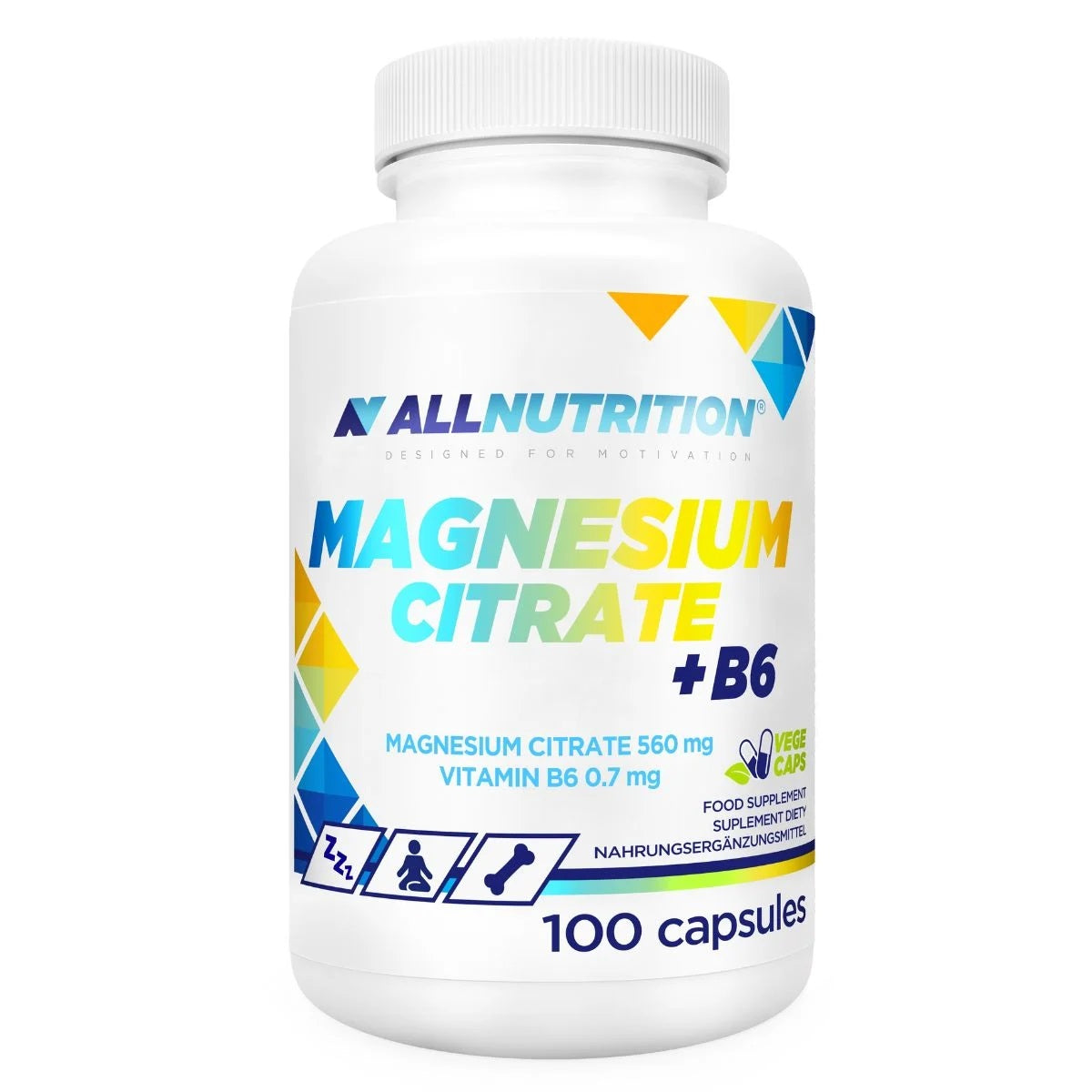 Allnutrition Magnesium Citrate + B6, 100 Kapseln