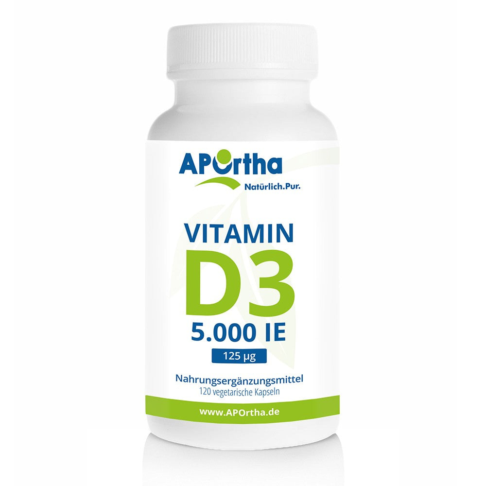 APOrtha Vitamin D3 5.000 I.E., 120 veggy Kapseln