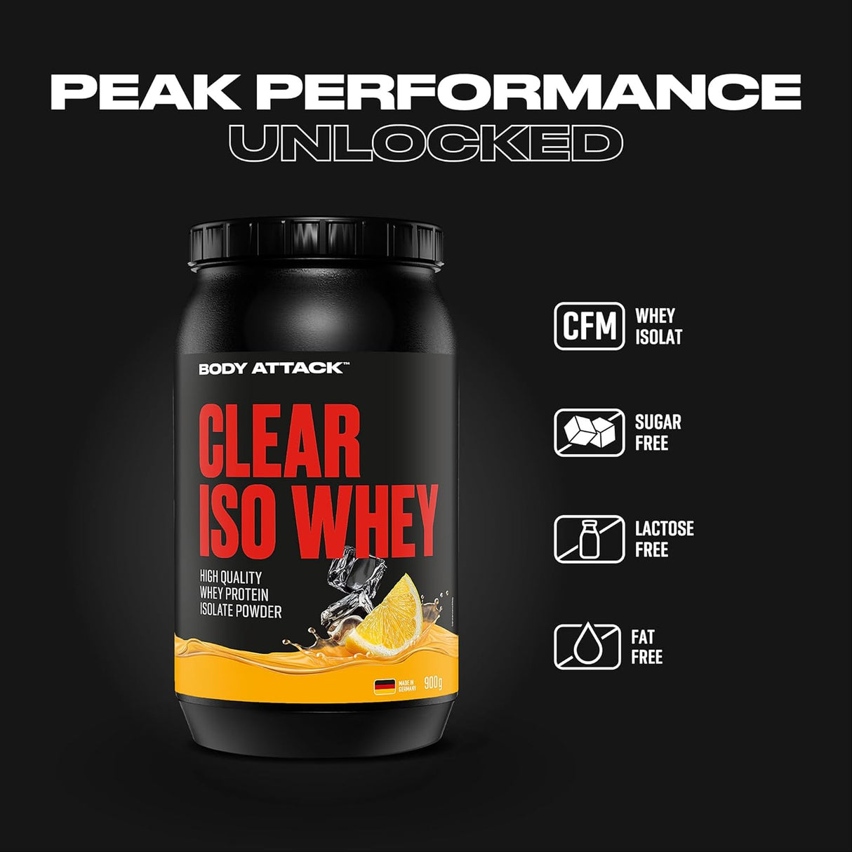 Body Attack Clear Iso Whey 900g