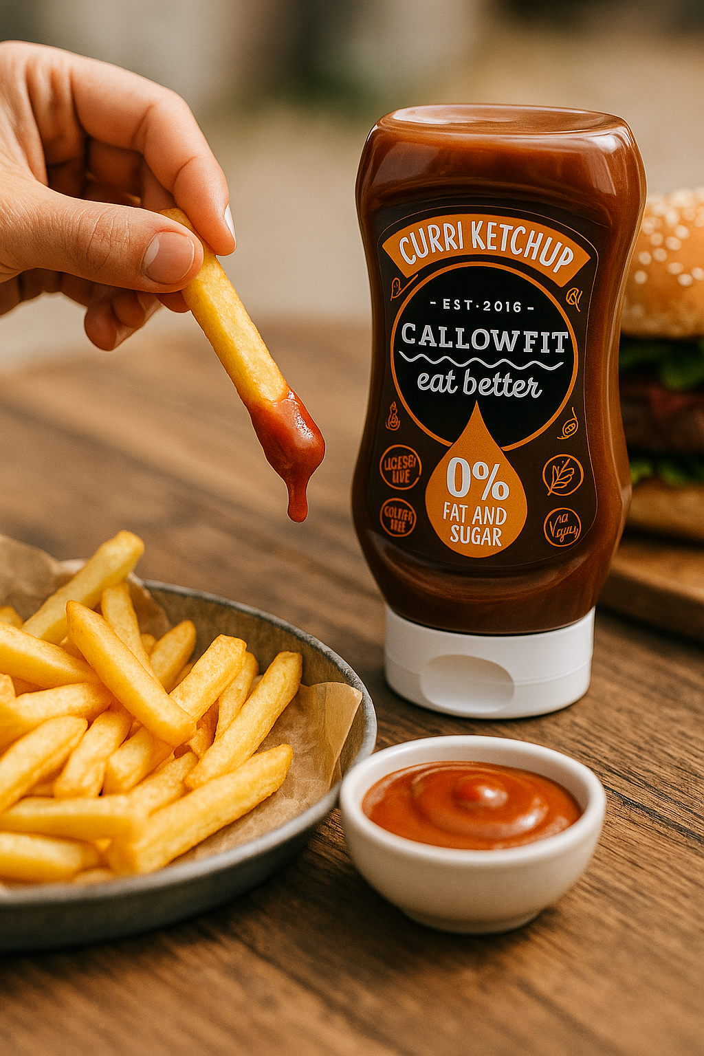 Callowfit Sauce 300ml 6 x Curry Ketchup **MHD 29.11.25**