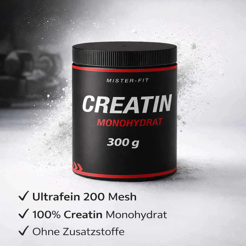 Mister-Fit Creatin Monohydrat ultrafein (200 Mesh), 300 g