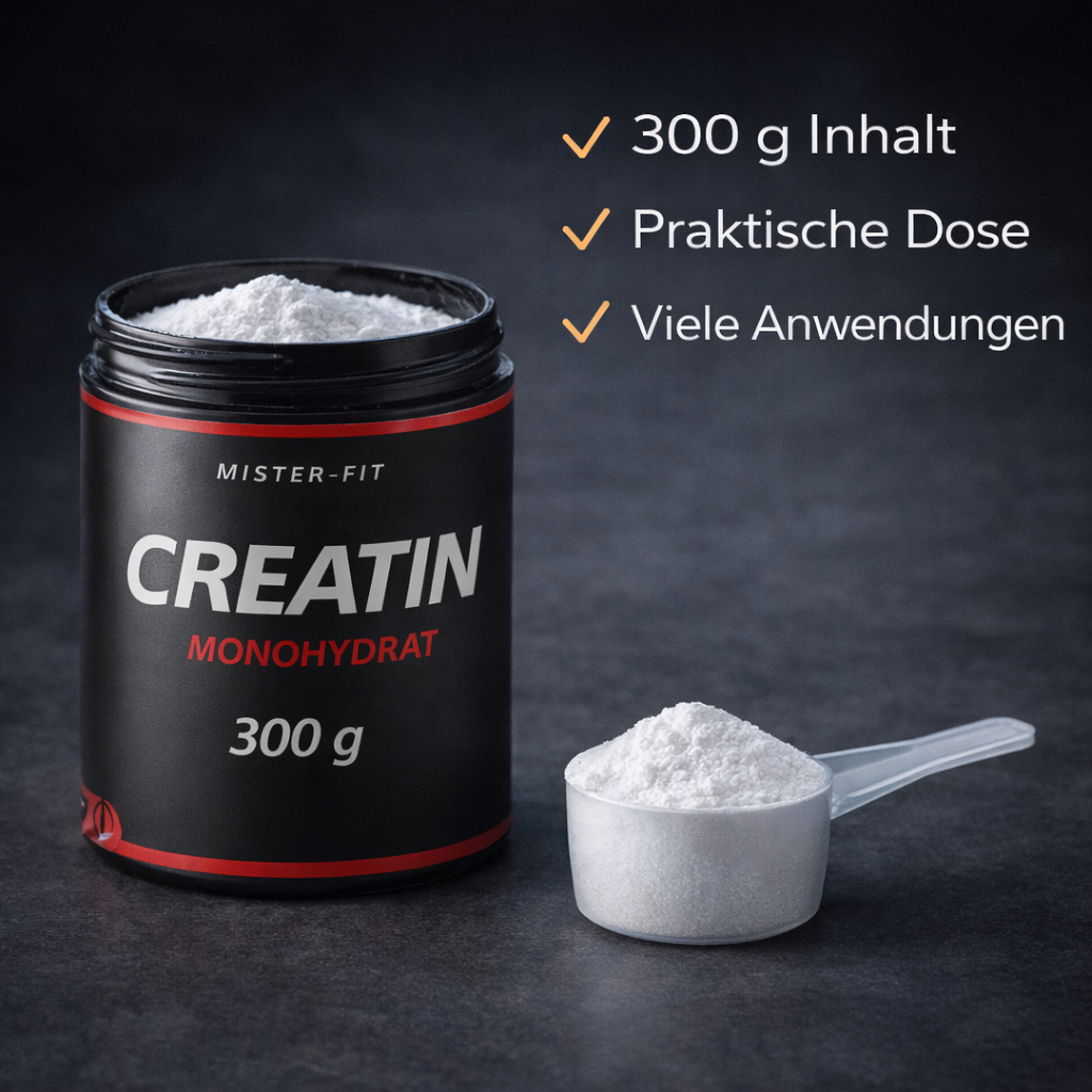 Mister-Fit Creatin Monohydrat ultrafein (200 Mesh), 300 g