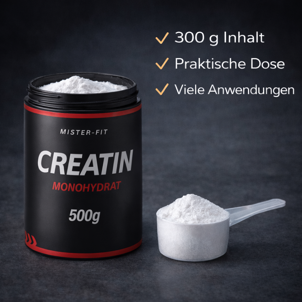 Mister-Fit Creatin Monohydrat ultrafein (200 Mesh), 500 g