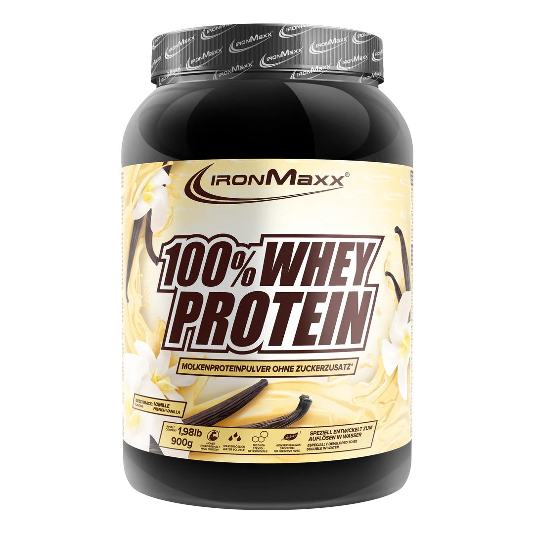 IronMaxx 100% Whey Protein 900g Dose