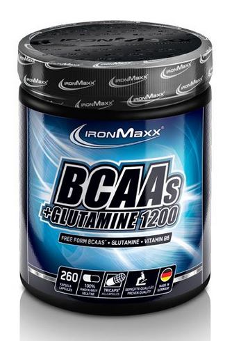 IronMaxx BCAAs+Glutamin 1200, 260 Kapseln
