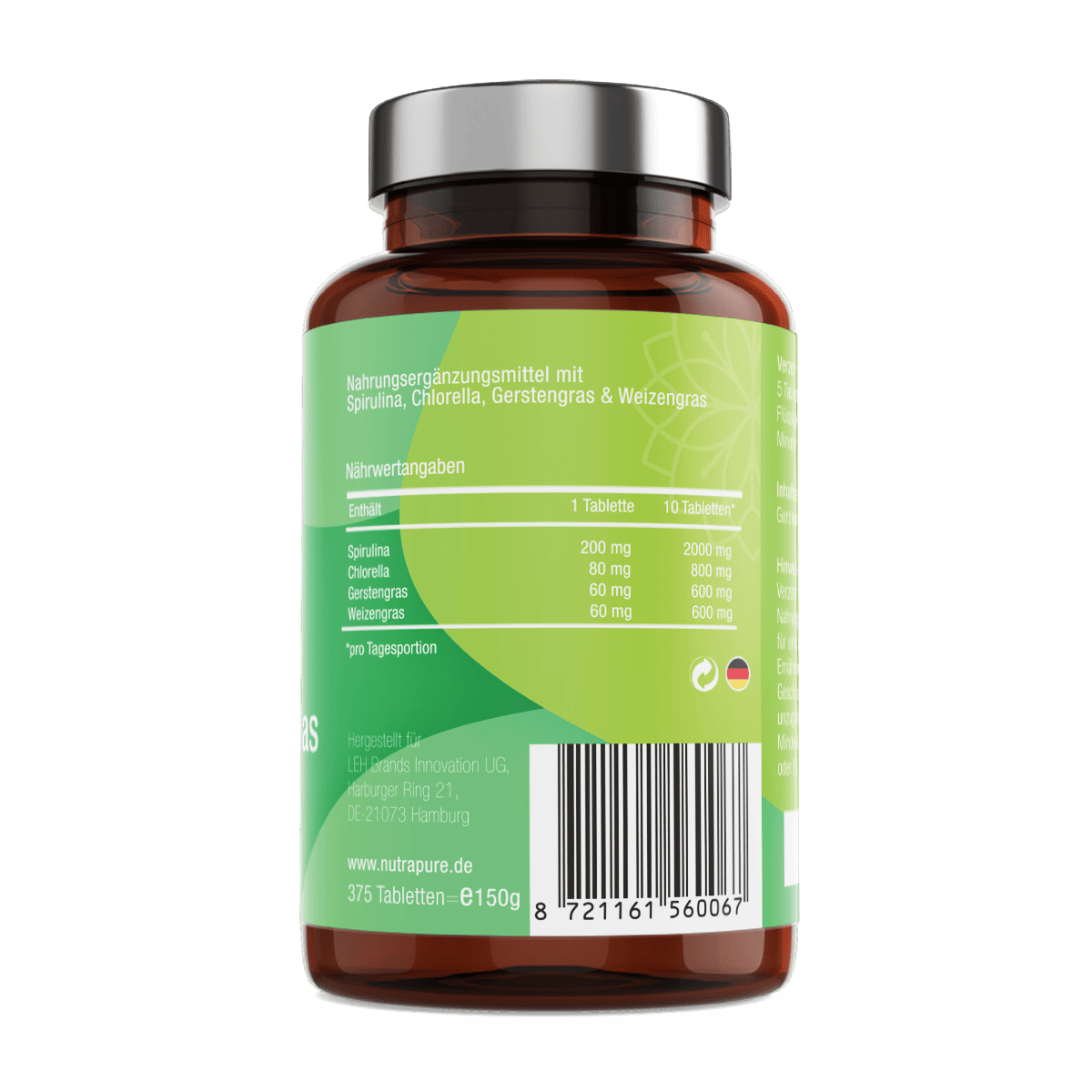 Nutrapure Bio Daily, 375 vegane Tabletten