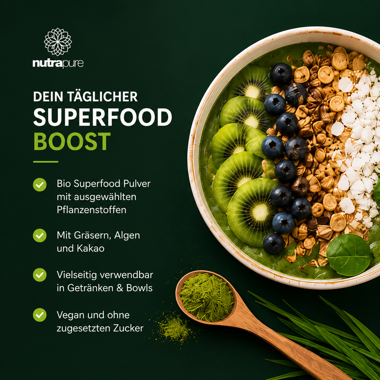 Nutrapure Bio Daily Mix 300g Trinkpulver