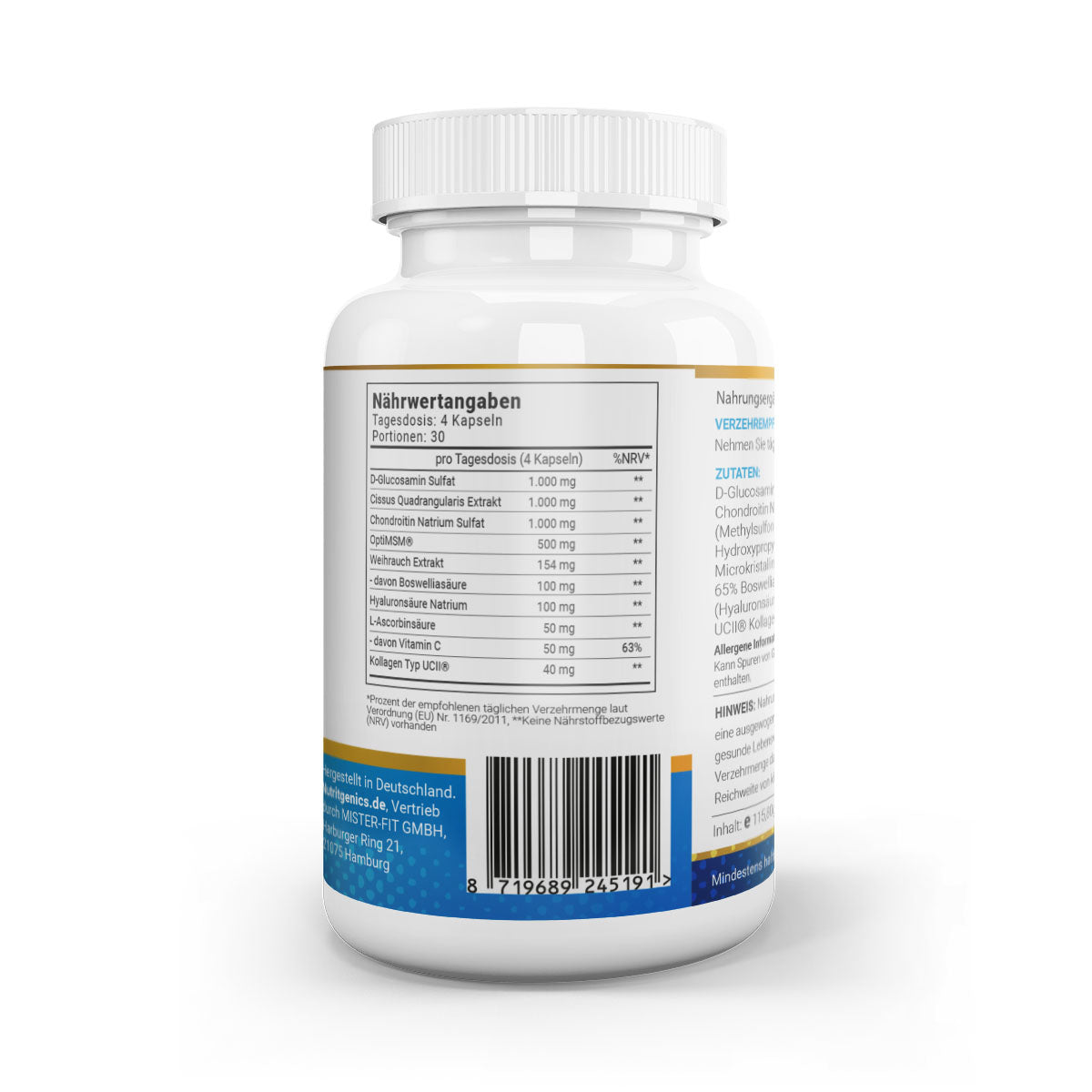 Nutrigenics Cissus Joint Stack Pro, 90 Kapseln