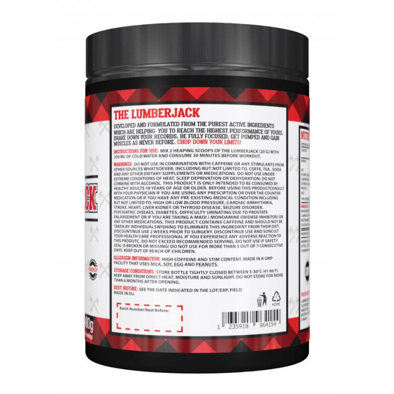 The Lumberjack Booster 480g Blueberry Ice