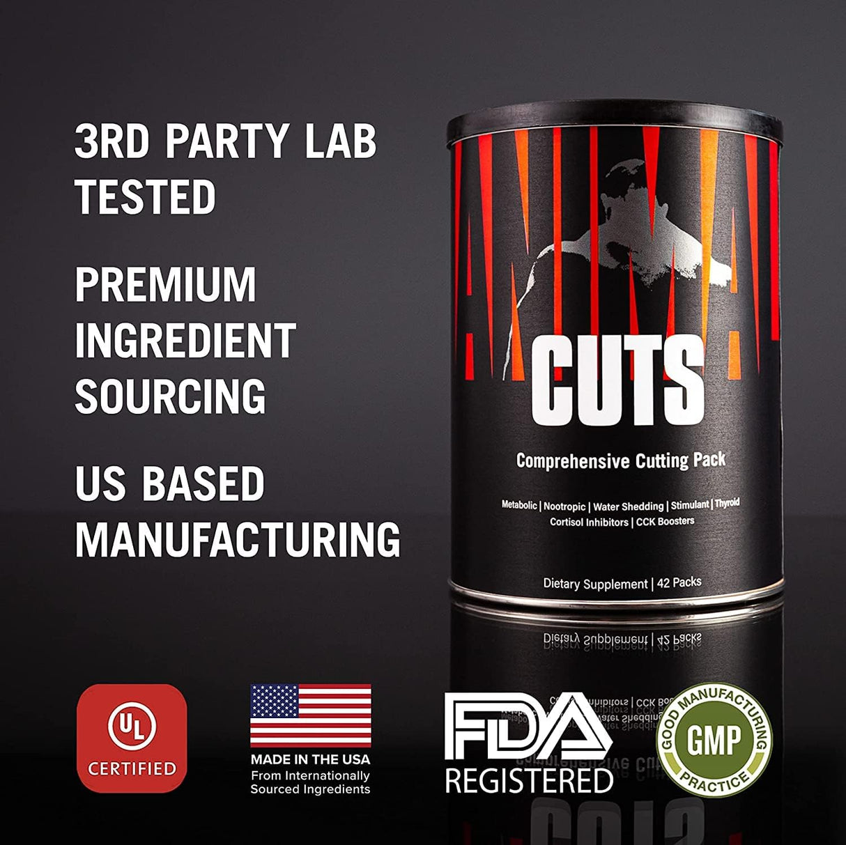 Universal Nutrition Animal Cuts, 42 Paks