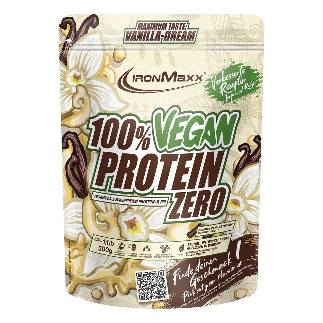 IronMaxx 100% Vegan Protein Zero 500g