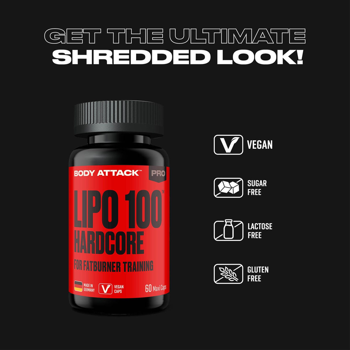Body Attack Lipo 100 Hardcore, 60 Kapseln