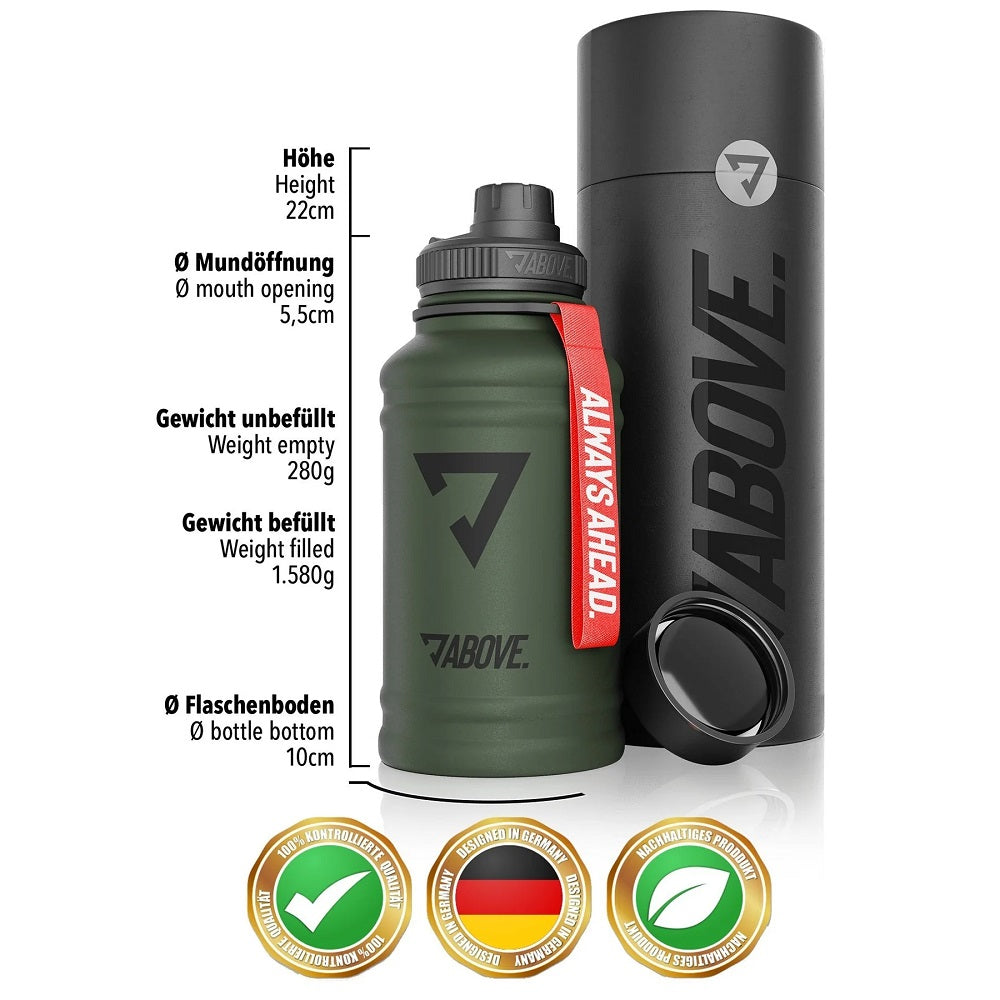 Above 1,3l Edelstahl Trinkflasche