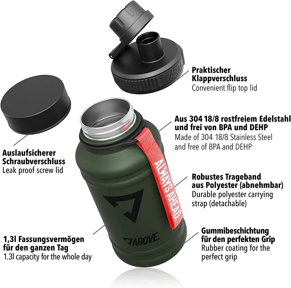 Above 1,3l Edelstahl Trinkflasche