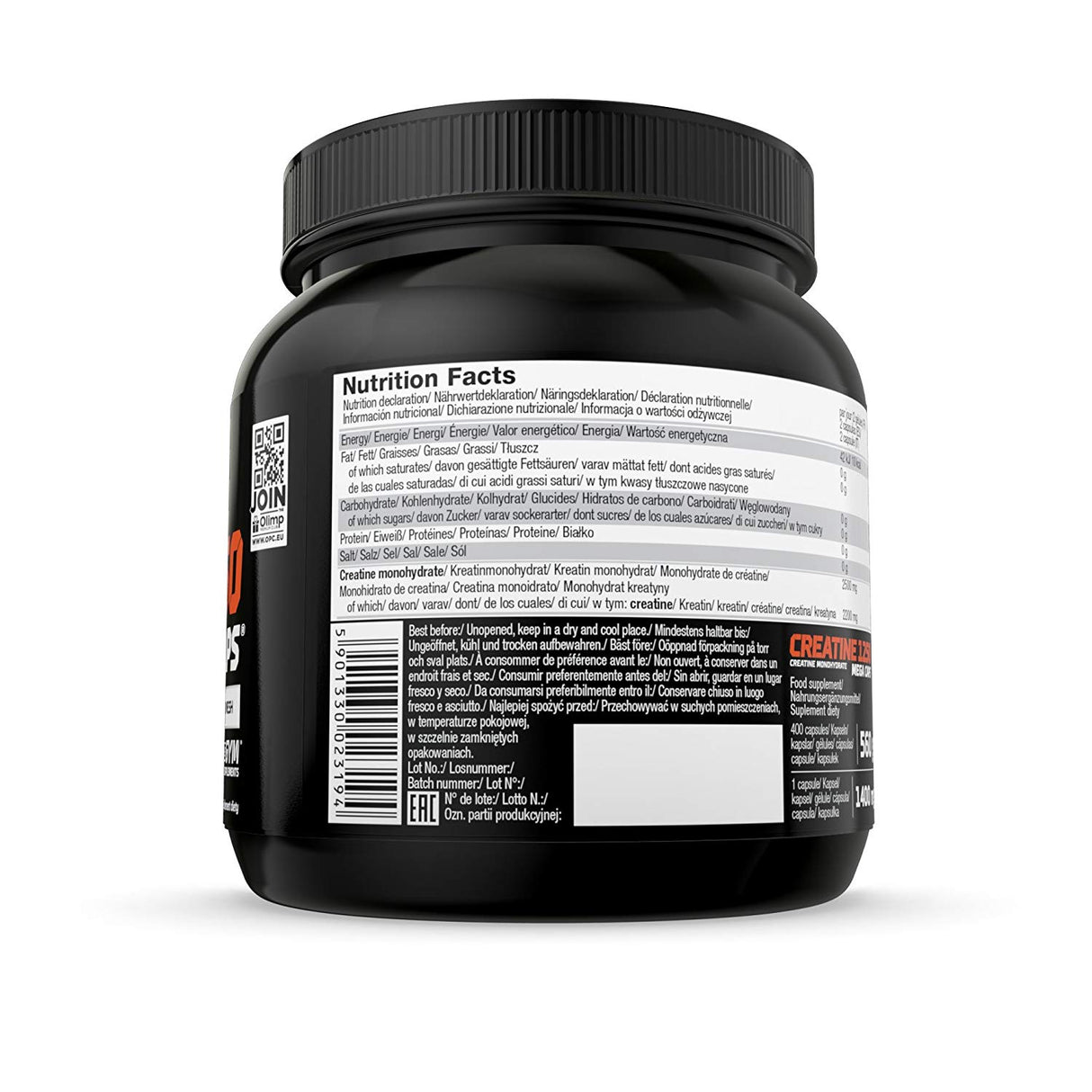 Olimp Créatine Mega Caps 1250 - 400 Capsules
