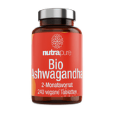 Nutrapure Bio Ashwagandha, 240 vegane Tabletten