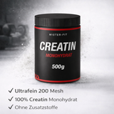 Mister-Fit Creatin Monohydrat ultrafein (200 Mesh), 500 g