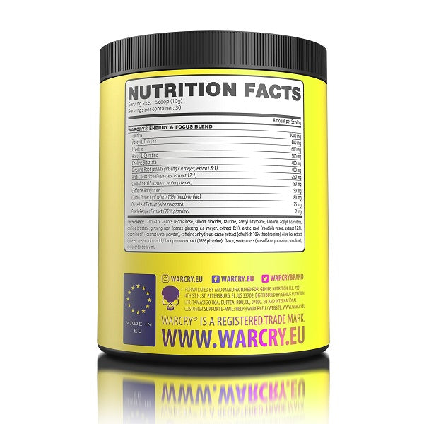 Genius Nutrition Warcry Energy 300g