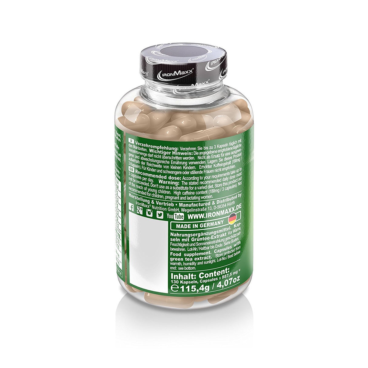 IronMaxx Green Tea, 130 Kapseln