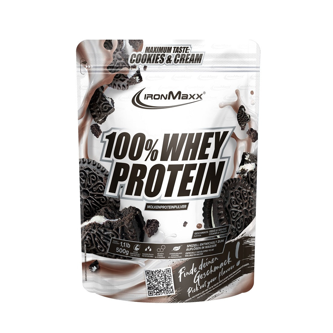 IronMaxx 100% Whey Protein sachet de 500g