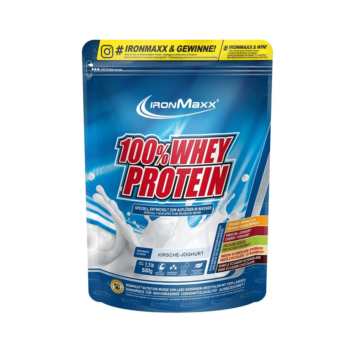 IronMaxx 100% Whey Protein 500g Beutel