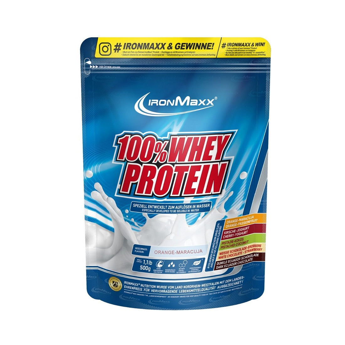 IronMaxx 100% Whey Protein 500g Beutel