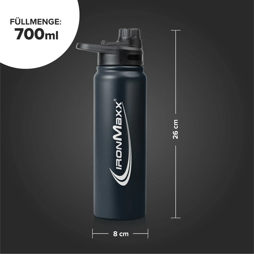 IronMaxx Hot & Cold Edelstahl Trinkflasche 800ml
