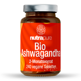 Nutrapure Bio Ashwagandha, 240 vegane Tabletten