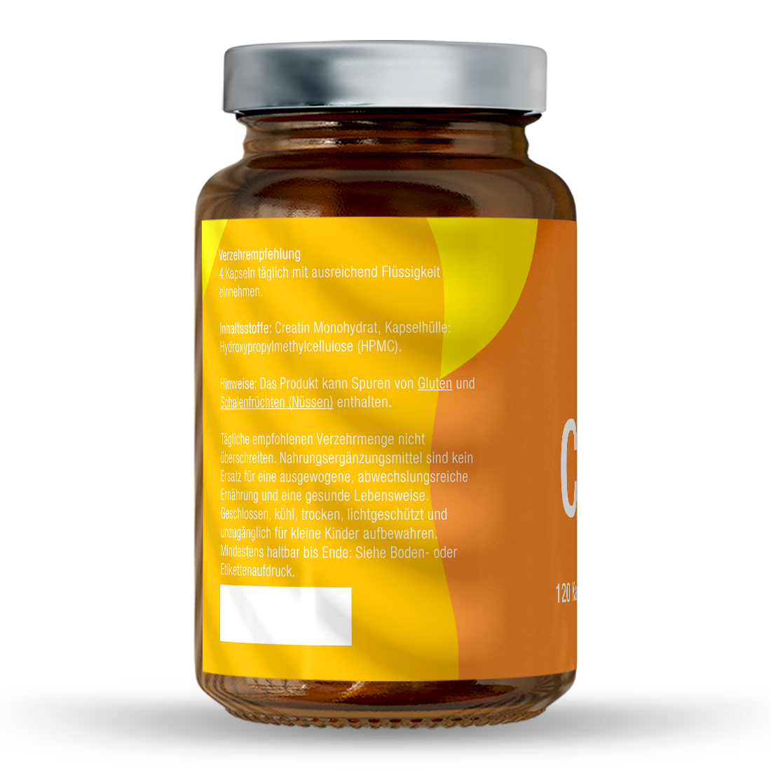 Nutrapure Creatin Monohydrat, 120 Kapseln