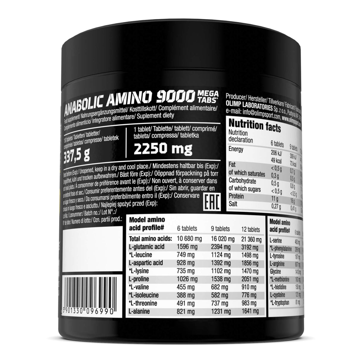 Olimp Amino 9000, 150 Tabletten