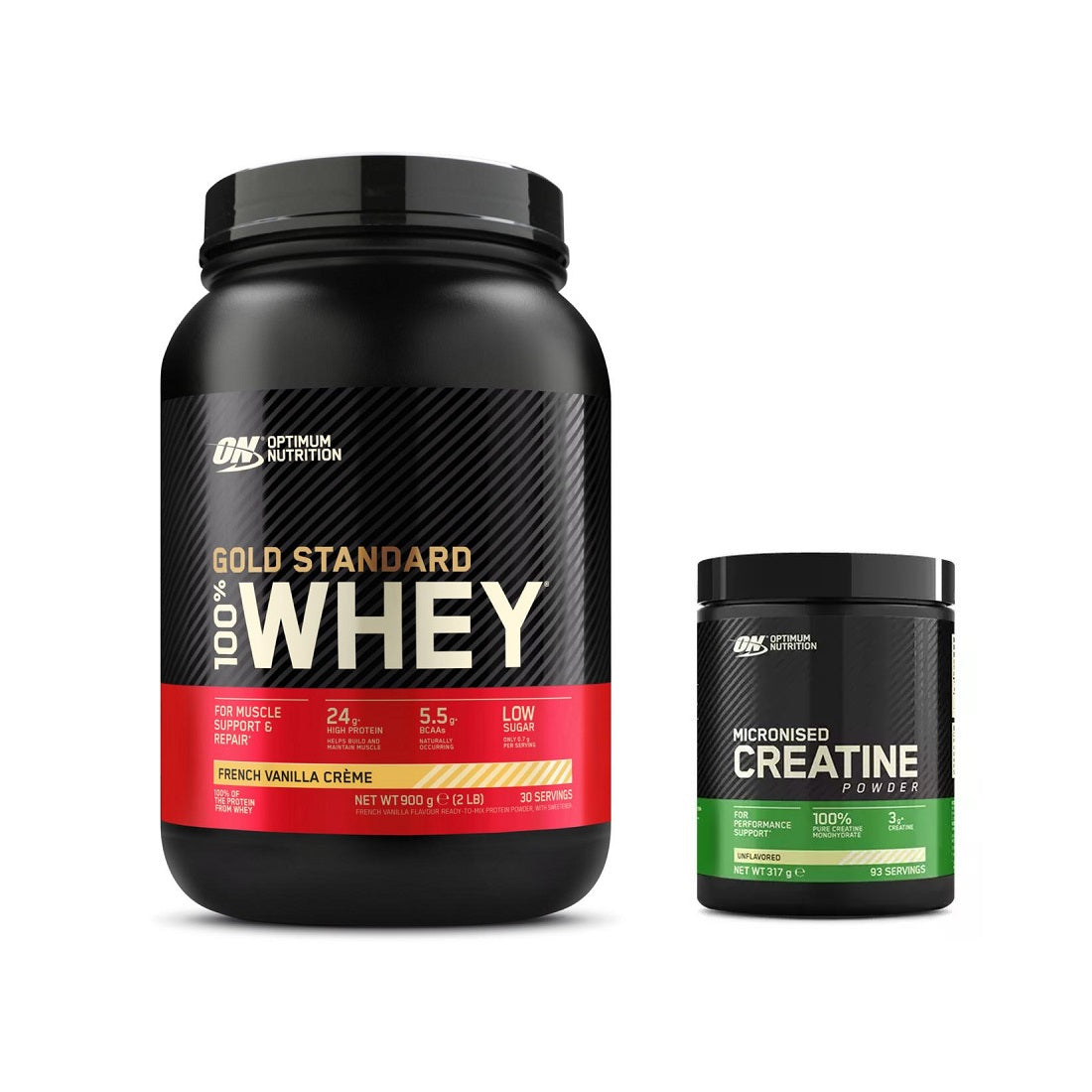 ON Whey Gold Standard 908g + Creatine Pulver Bundle