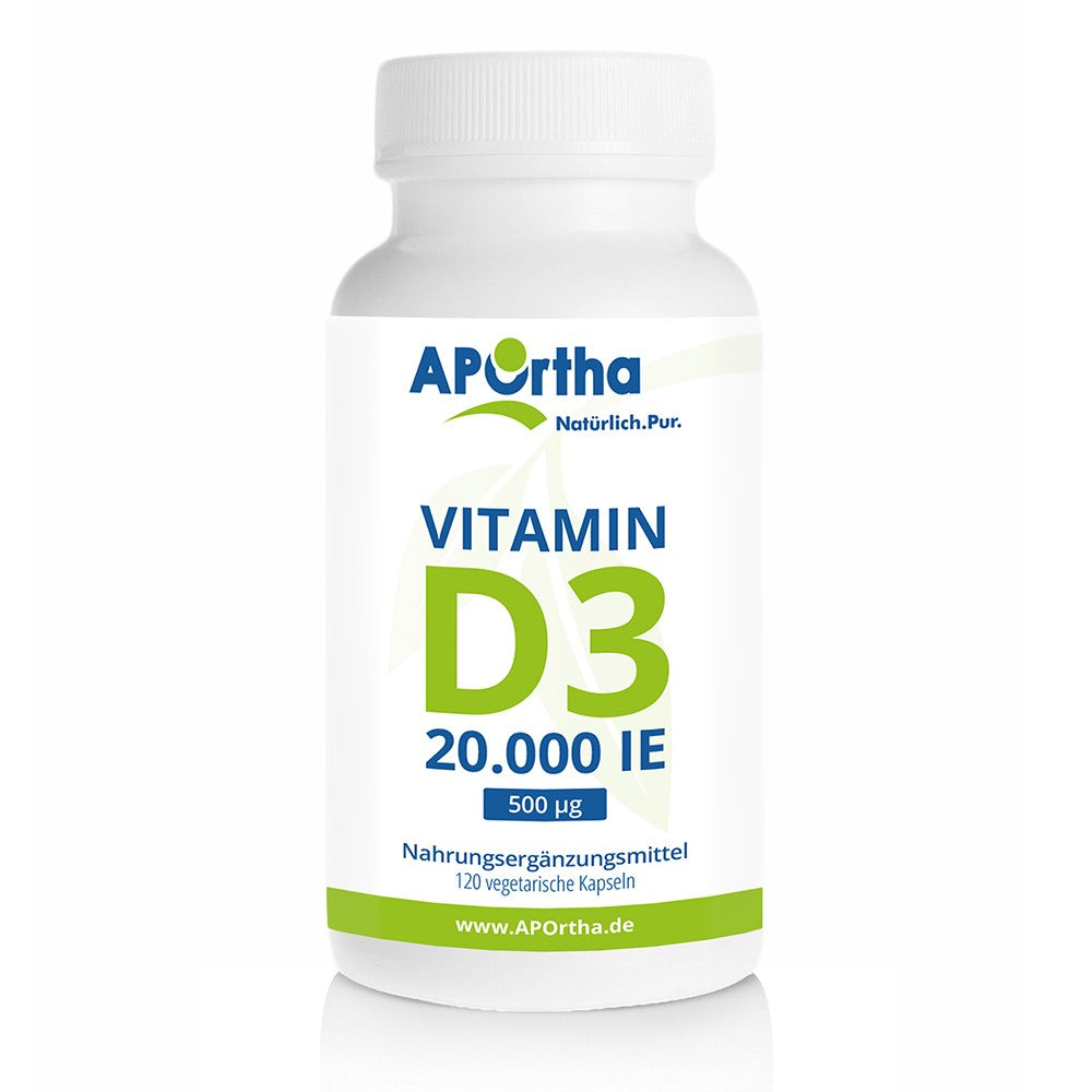 APOrtha Vitamin D3 20.000 I.E. 120 vegetarische Kapseln