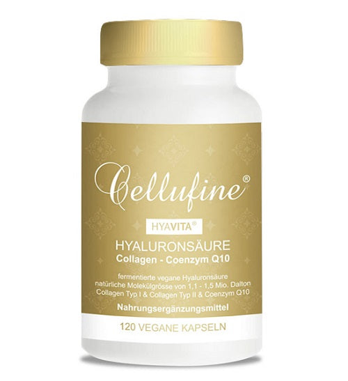 Cellufine Acide Hyaluronique + Q10 + Collagène I+II - 120 Capsules 
