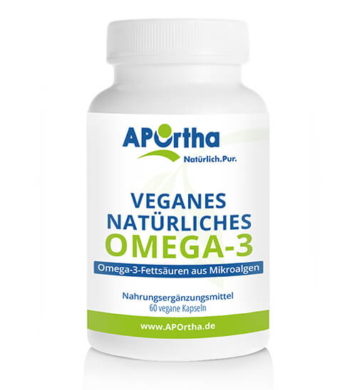 APOrtha Algenöl veganes Omega 3, 60 vegane Kapseln