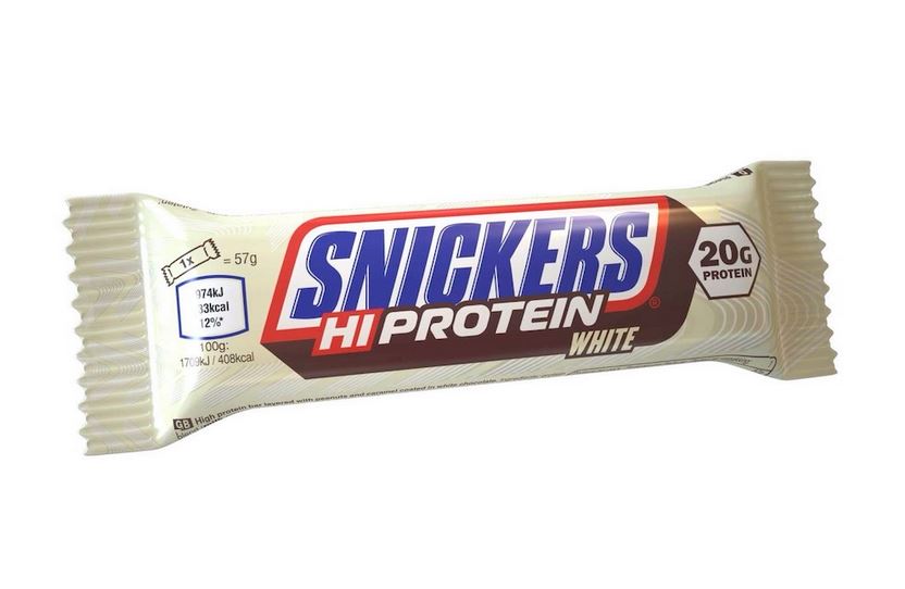 Barre blanche protéinée Snickers 57g